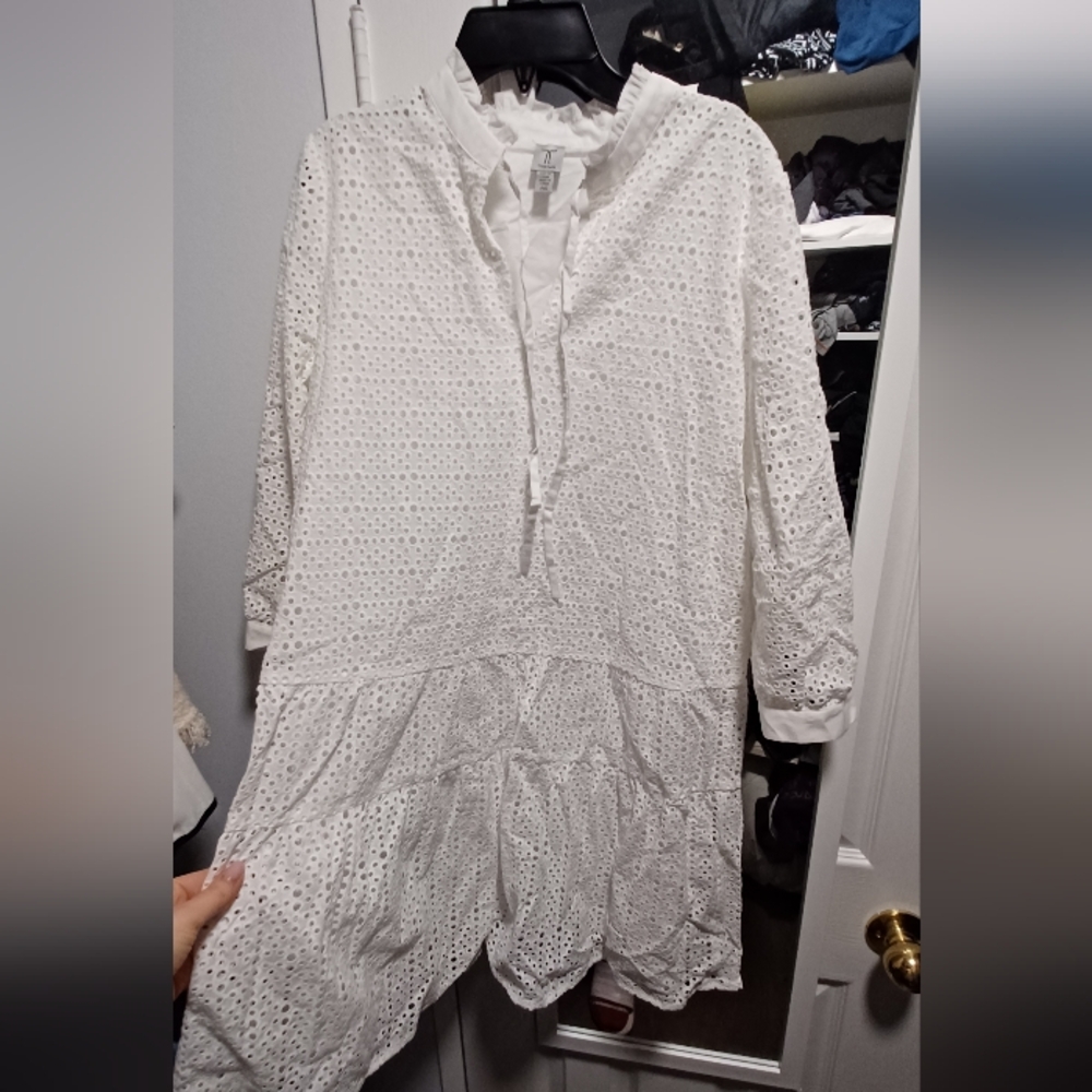 White Eyelet Dress